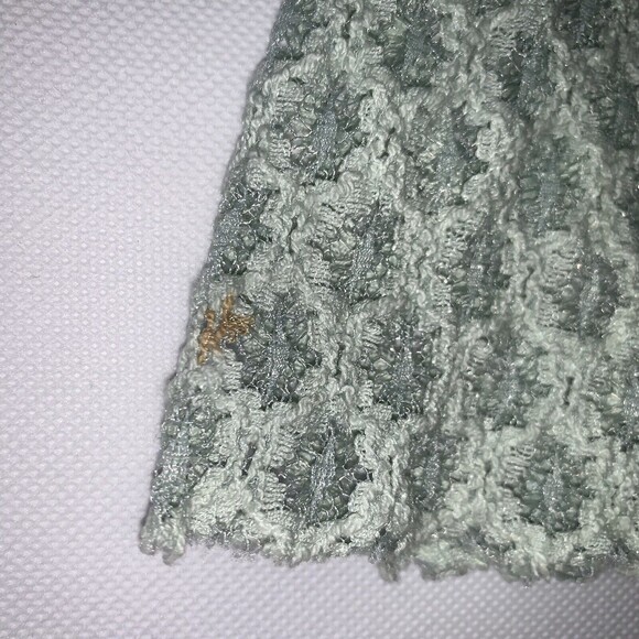 Urban Outfitters Silence Noise Romper Women S Lace Green Sheer High Neck Preppy - Picture 8 of 13